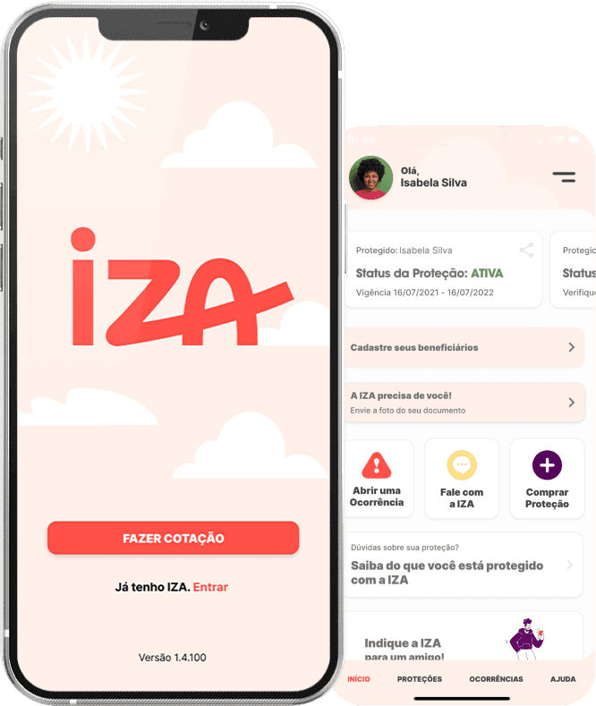 App IZA: na palma da sua mão